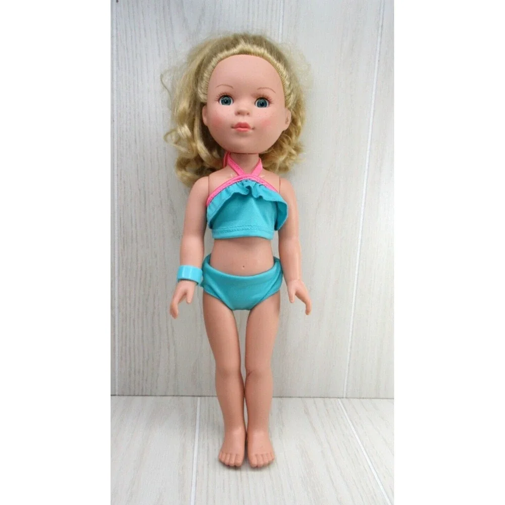 Cititoy My Life doll blond hair blue open close eyes blue bikini swim suit 2016